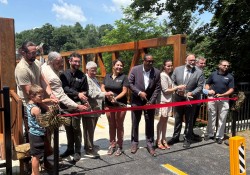 June 20, 2025: Senator Fontana attended the ribbon cutting of the re-opened Davis Avenue Bridge that connects Brighton Heights to Riverview Park. The City demolished the previous bridge in 2009 due to safety issues. The new Davis Avenue bridge will function as a bike and pedestrian bridge and feature modern building designs, materials, and insights, while emulating the aesthetic established by the prior bridge. Senator Fontana secured funds that contributed to the funding of the project.