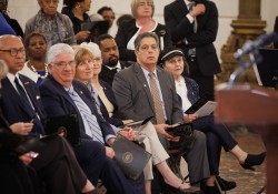 March 20, 2024: Senator Fontana was proud to attend at a ceremony at the Capitol last week that unveiled a portrait of Pennsylvania’s 30th Lieutenant Governor, the late Catherine Baker Knoll. The McKees Rocks native was elected Pennsylvania’s first female Lieutenant Governor in November 2002 and re-elected in 2006 before passing away during her second term in 2008. She was a dedicated public servant who never forgot where she came from.