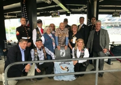 Junio 8, 2017: I was honored to participate in a pre-game ceremony at PNC Park last Jueves night prior to the Pirates-Marlins game where the team honored the sacrifices made by more than 92,000 American service men and women who are Prisoners of War or Missing in Action since World War I by dedicating “one empty seat” at the ballpark.