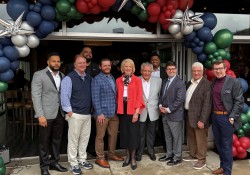 April 1, 2026: Senator Fontana spoke at a Strip District ribbon cutting ceremony for Juniper Grill, Atria’s, and 1930 Cigar Bar on April 1. Pat and Nancy McDonnell, long-time Strip District residents, are the proprietors of these new establishments.