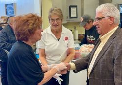Senator Fontana, and his colleagues Senator Jay Costa and Senator Nick Pisciottano, partnered with The Salvation Army of Western Pennsylvania to collect non-perishable food items and monetary donations to stock Salvation Army food pantry shelves in neighborhoods across Pittsburgh. Senators Fontana and Pisciottano were given a tour of the facility on McNeilly Road and spent the morning hearing about the Salvation Army’s capabilities and needs with Major Marika Payton and Major Justin Caldwell.