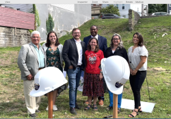 Agosto 16, 2022: Senator Fontana spoke at a press conference on Aug. 16 in Polish Hill hosted by the City of Bridges Community Land Trust that celebrated the groundbreaking of affordable housing. City of Bridges is partnering with the Polish Hill Civic Association for an eight-home development on land that has been largely vacant since a 2007 arson destroyed part of the area.
