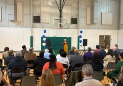 October 14, 2025: Senator Fontana spoke at the ribbon cutting for the new Goodwill McKees Rocks Opportunity Center on October 14. This exciting new partnership between the Allegheny County Housing Authority and Goodwill of Southwestern Pennsylvania is designed to strengthen workforce development in the McKees Rocks community, with a focus on GED preparation, résumé building, interviewing techniques, computer programming, and other career readiness skills.