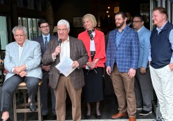 April 1, 2026: Senator Fontana spoke at a Strip District ribbon cutting ceremony for Juniper Grill, Atria’s, and 1930 Cigar Bar on April 1. Pat and Nancy McDonnell, long-time Strip District residents, are the proprietors of these new establishments.