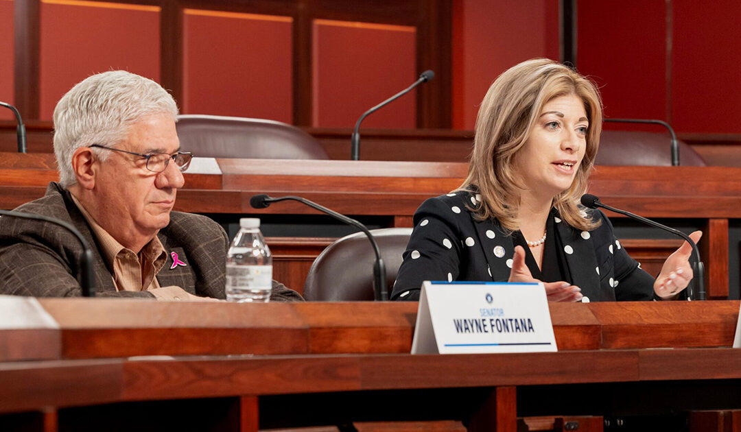 Senators Wayne Fontana and Katie Muth